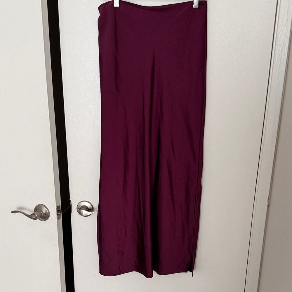 Old Navy Plum Stretch Maxi Skirt